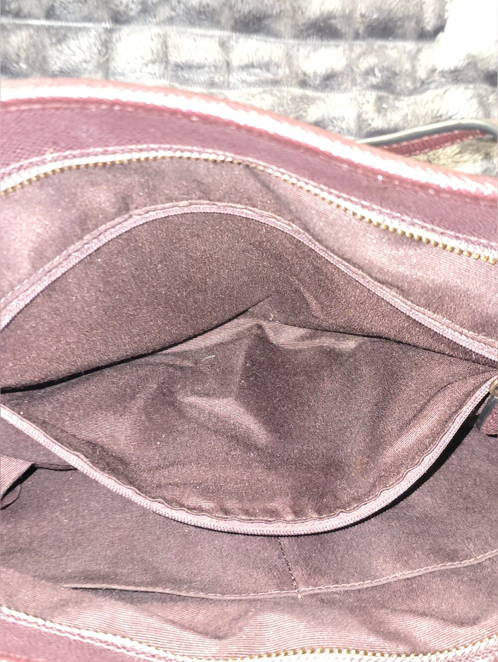 Coach City Tote In Oxblood Crossgrain Leather.  Like New - Picture 13 of 15